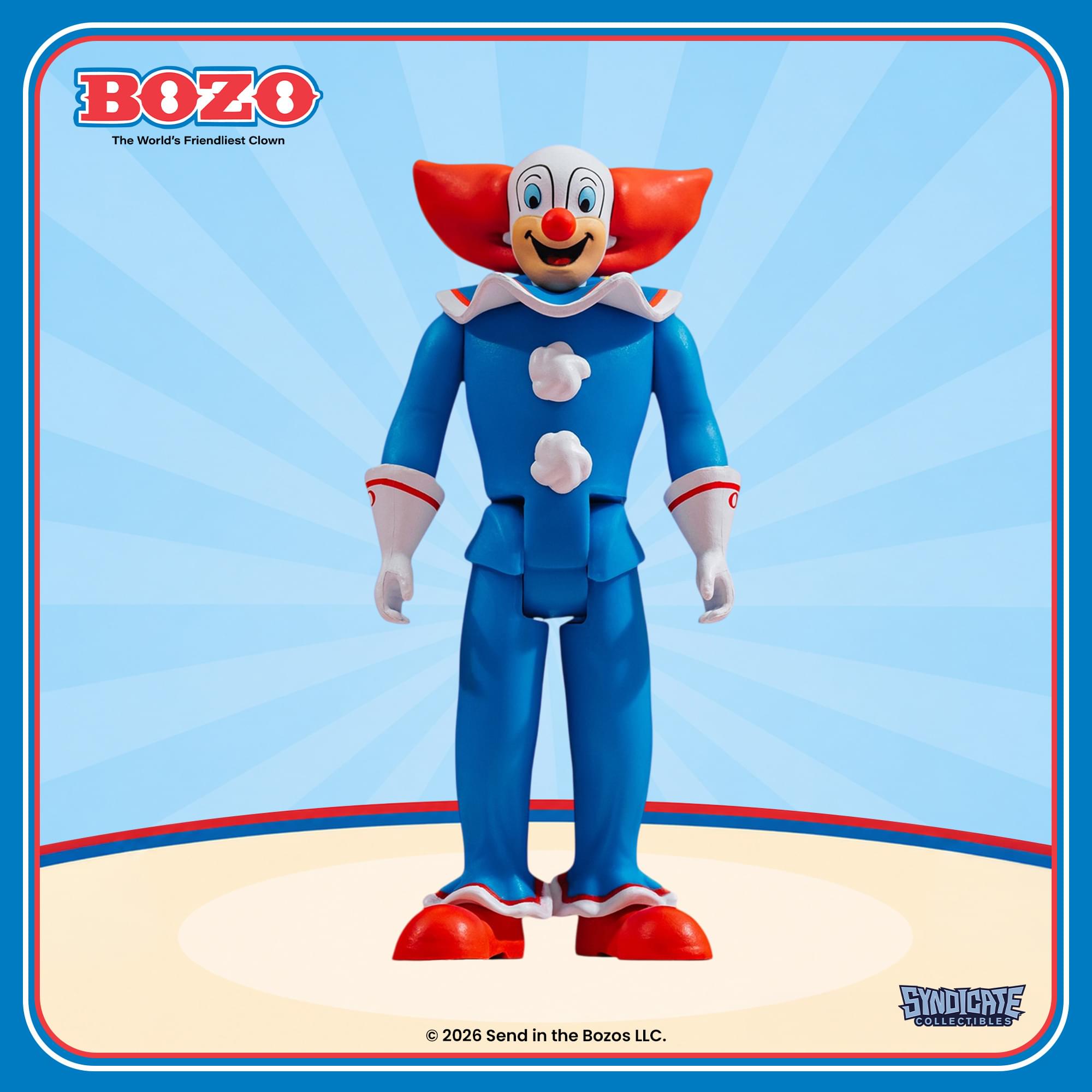 Bozo The Clown 3.75-Inch Retro Action Figure