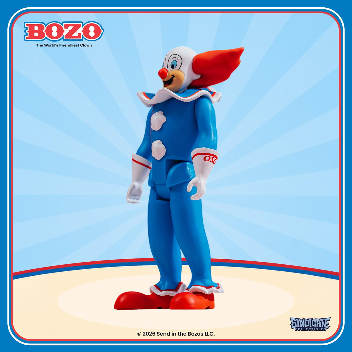 Bozo The Clown 3.75-Inch Retro Action Figure