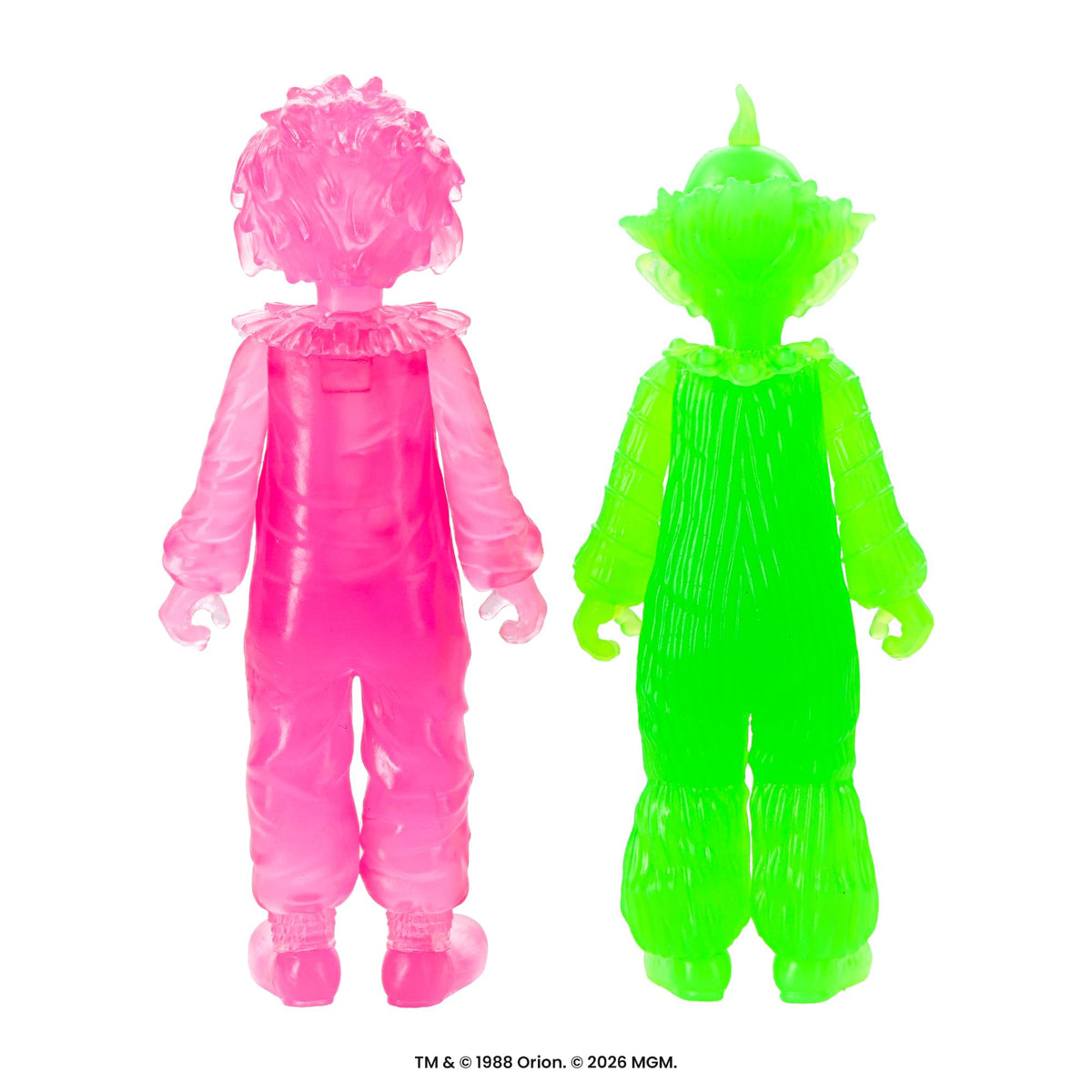 Killer Klowns Rudy and Shorty 3.75-Inch Translucent Retro Action Figure Set