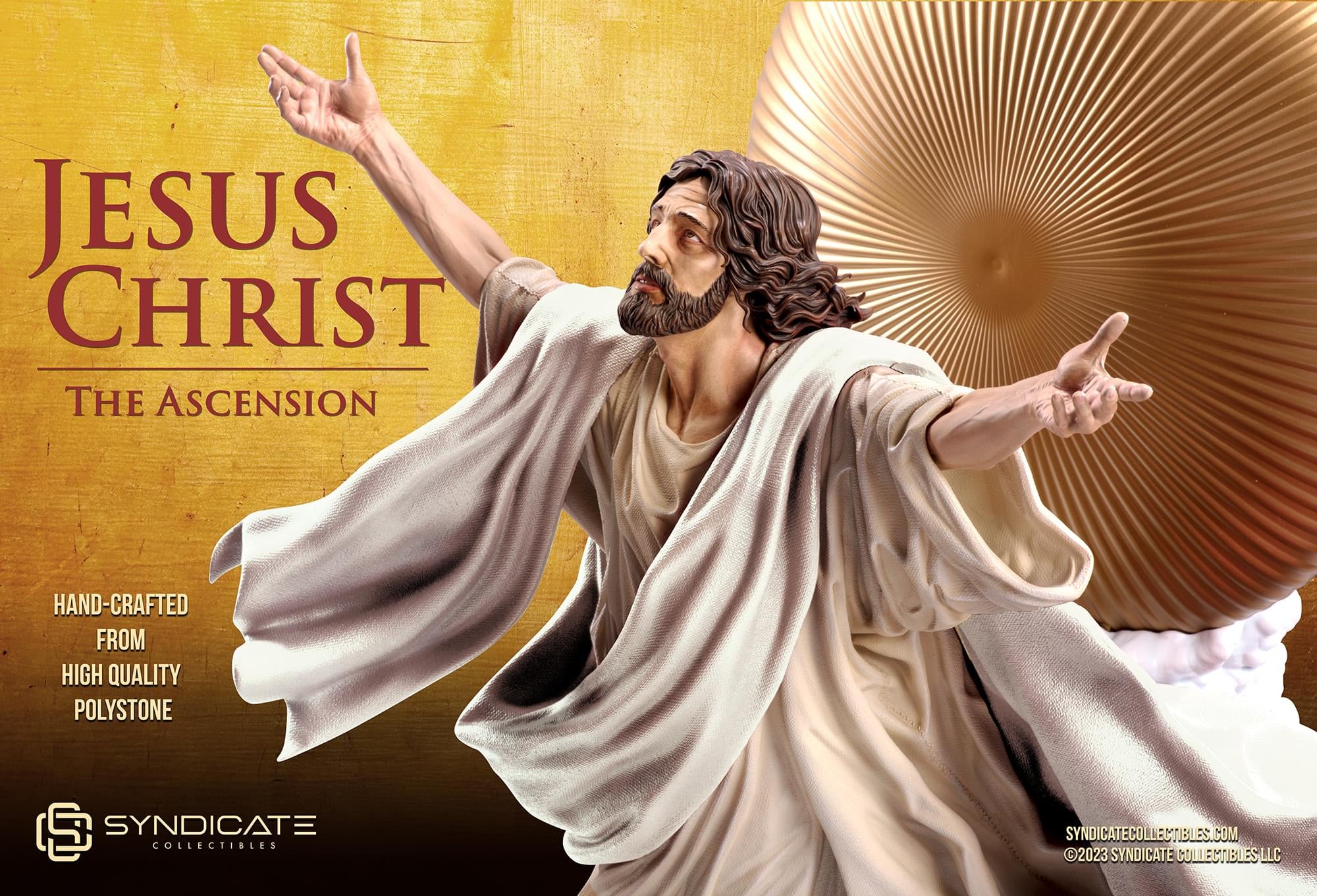 Ascension of Jesus Christ 27-Inch Premium Statue | 1:4 Scale White Robe Edition