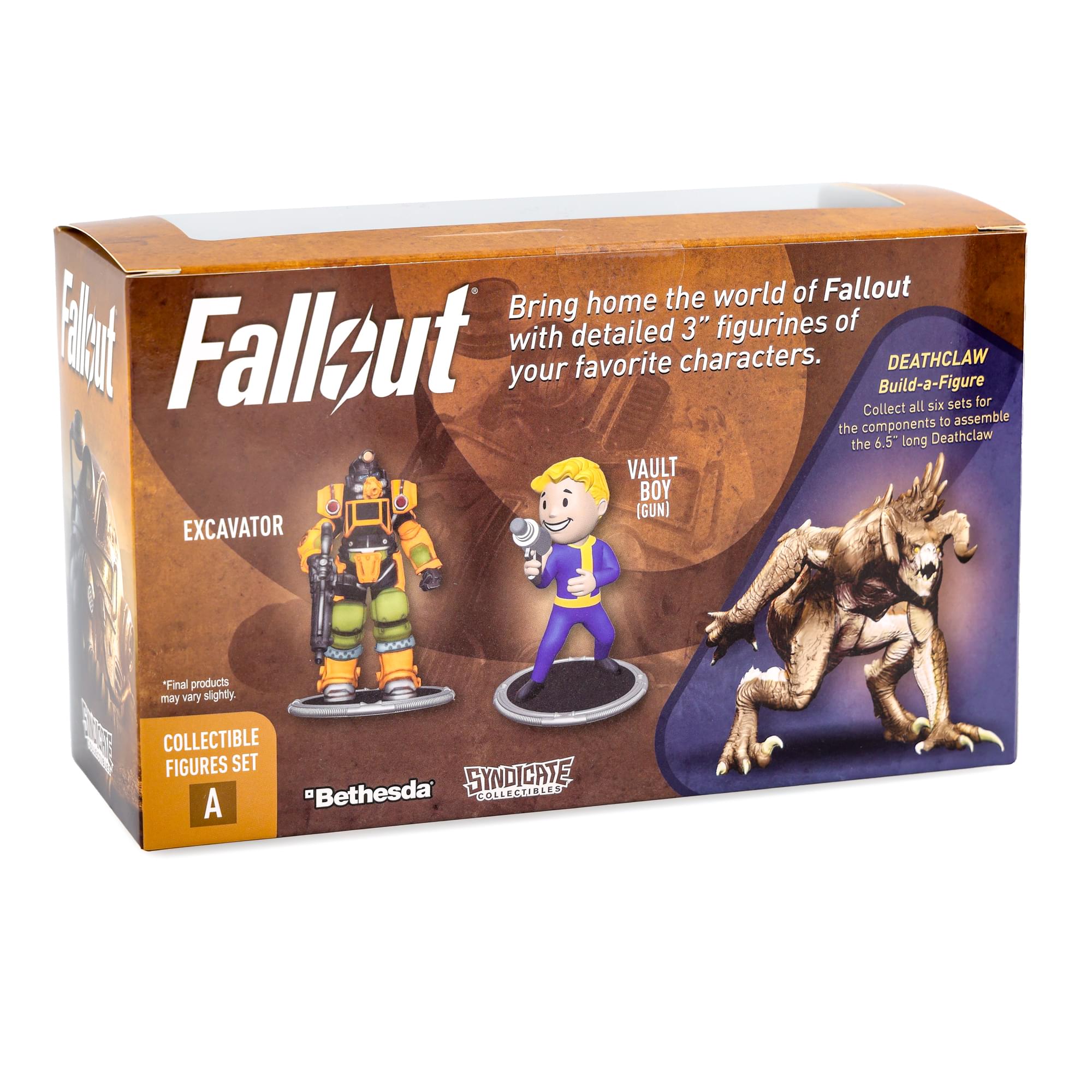 Fallout Excavator and Vault Boy (Gun) Mini Figure Set (Build-a-Figure Deathclaw)