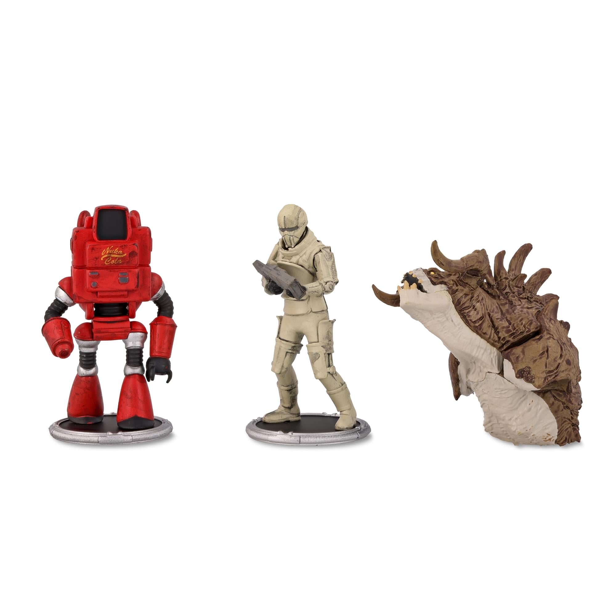 Fallout Nukatron and Synth Mini Figure Set (Build-a-Figure Deathclaw)