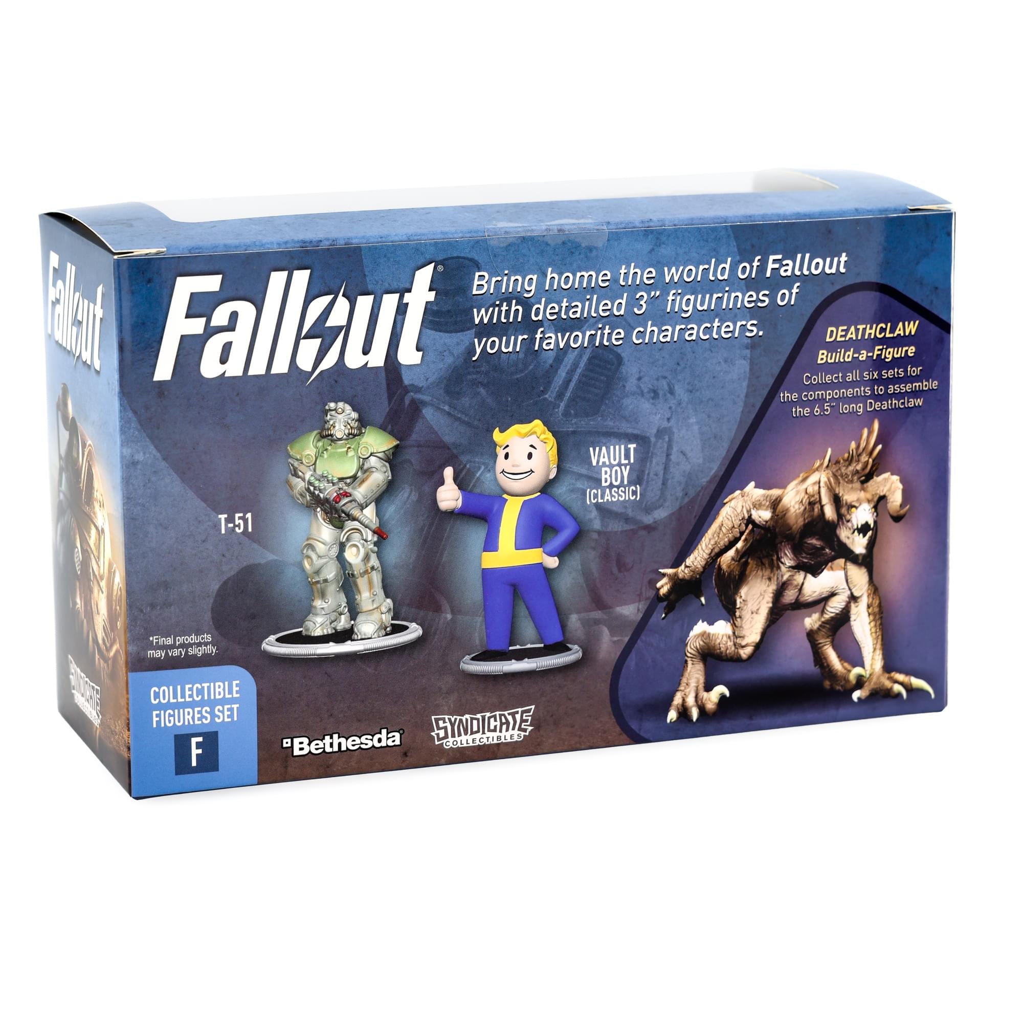 Fallout T-51 and Vault Boy (Classic) Mini Figure Set (Build-a-Figure Deathclaw)