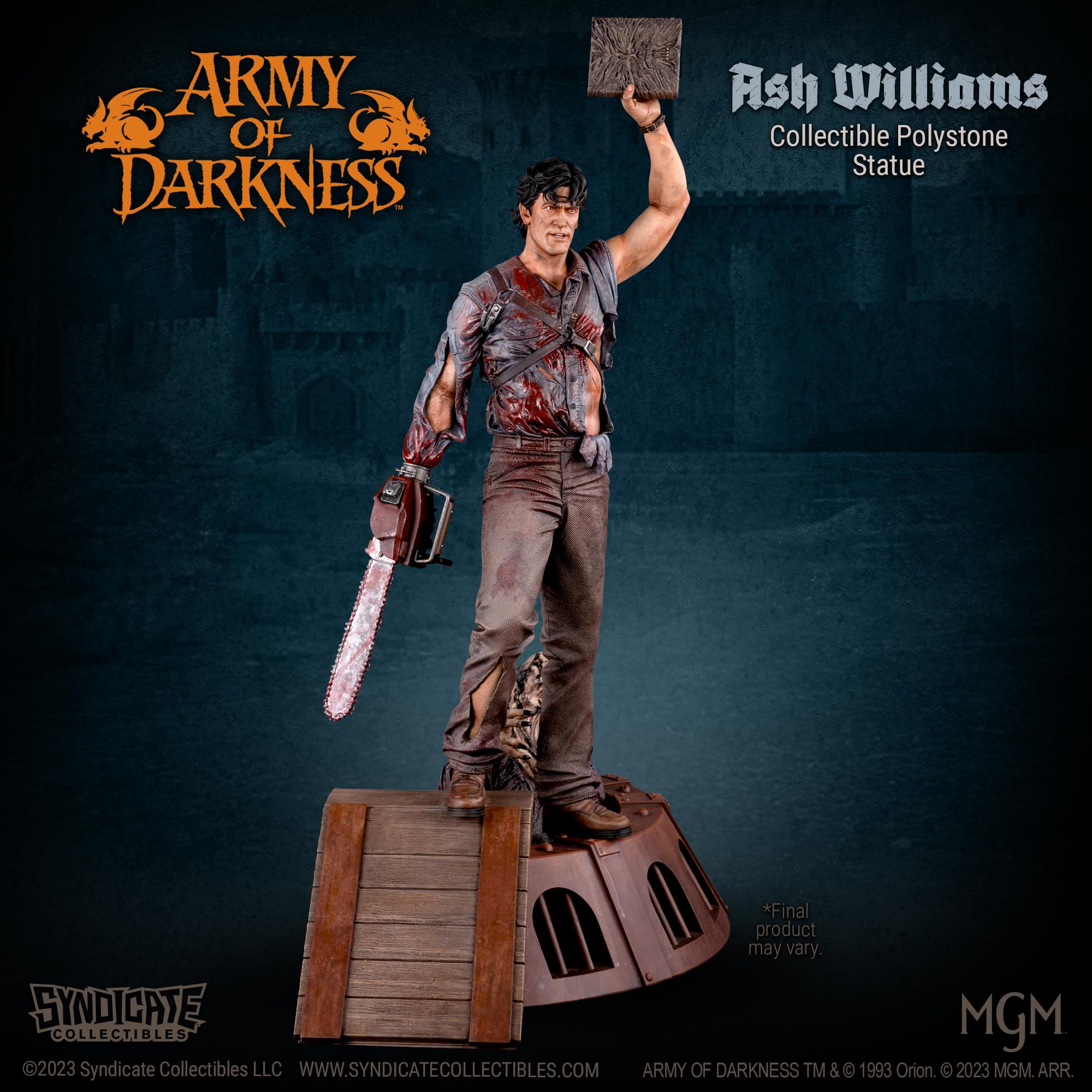 Army Of Darkness Ash Williams 1:4 Premium Polystone Statue | Apex Exclusive