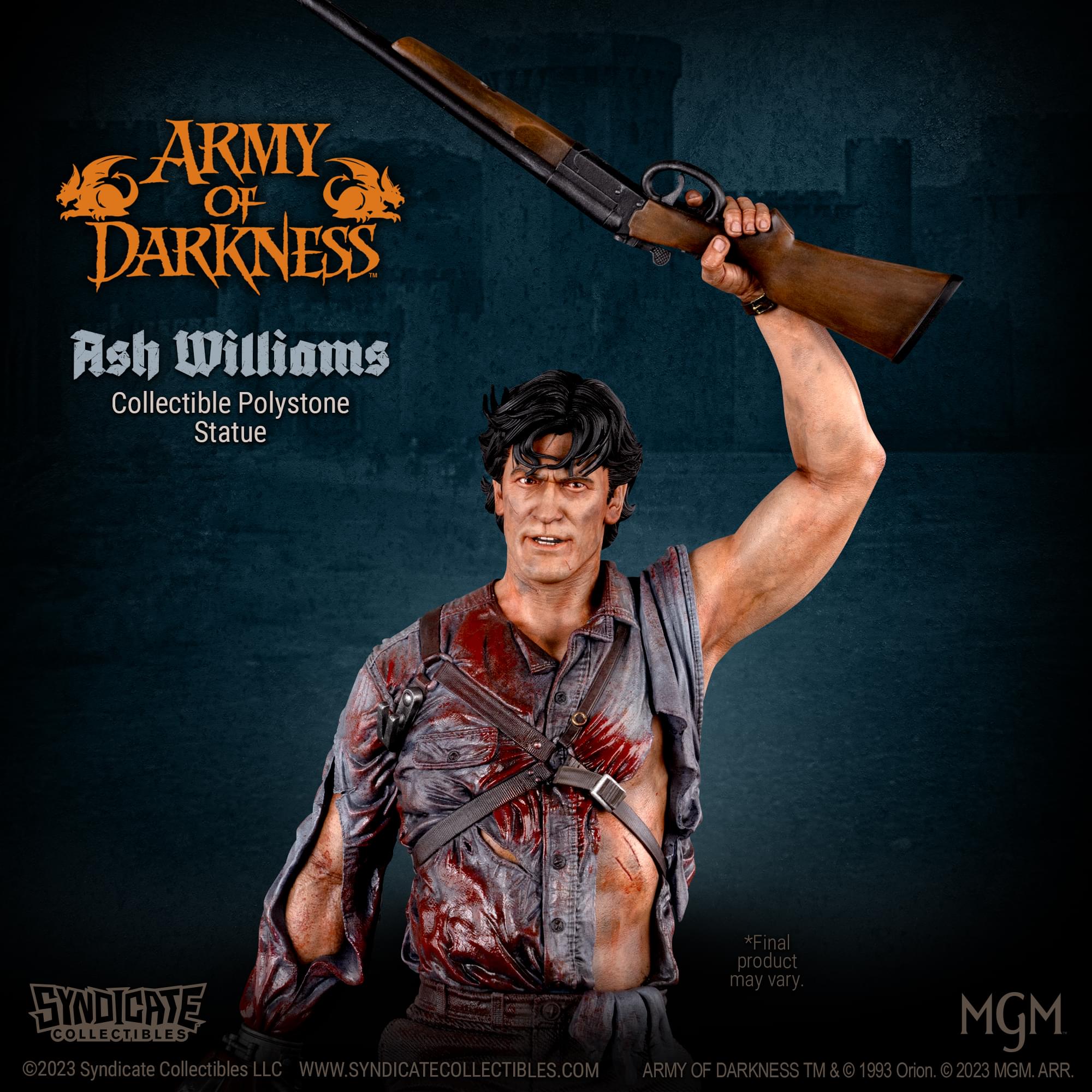 Army Of Darkness Ash Williams 1:4 Premium Polystone Statue | Apex Exclusive