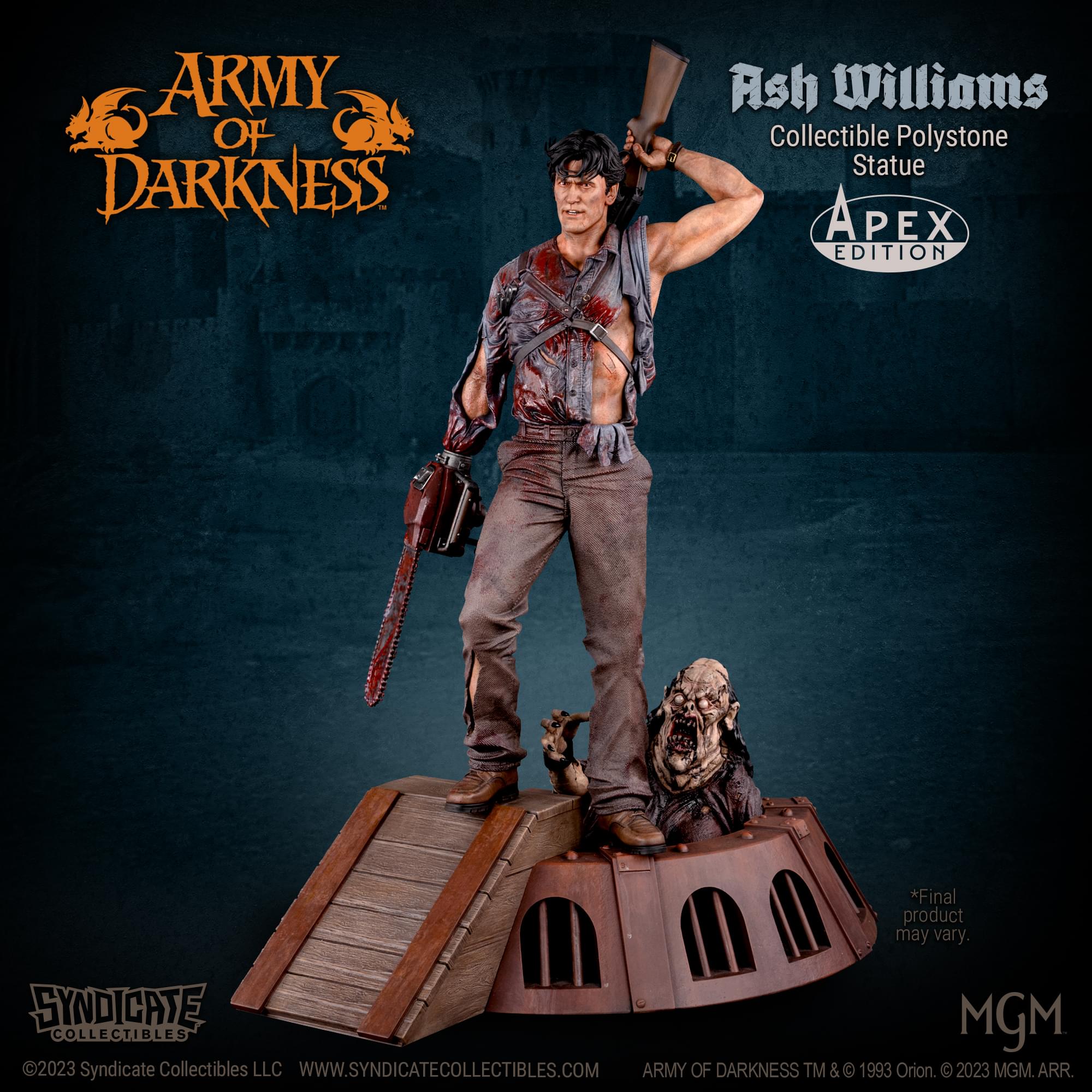 Army Of Darkness Ash Williams 1:4 Premium Polystone Statue | Apex Exclusive