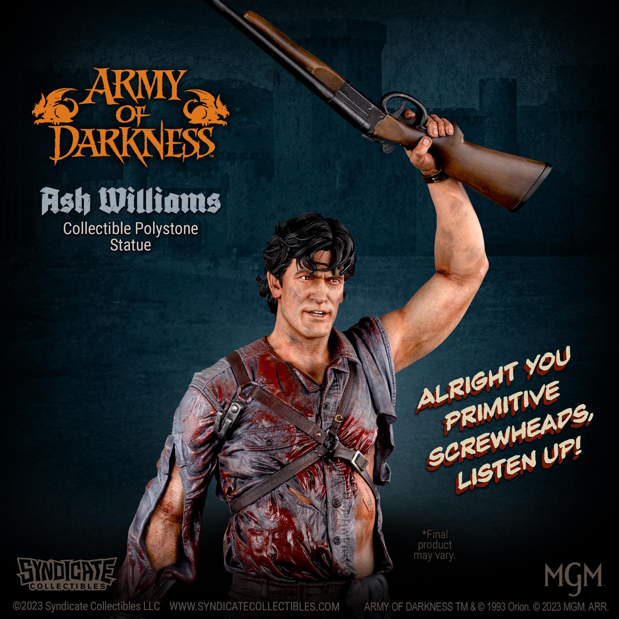 Army Of Darkness Ash Williams 1:4 Premium Polystone Statue | Apex Exclusive