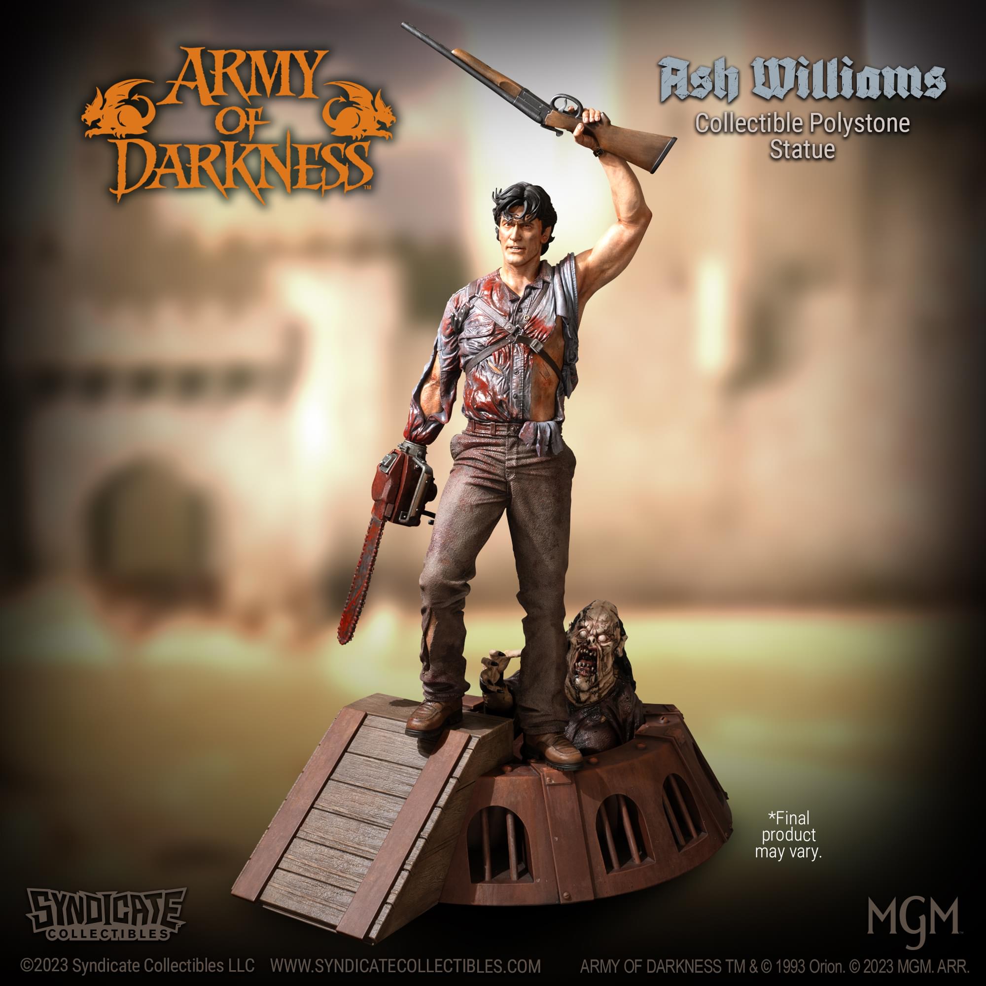 Army Of Darkness Ash Williams 1:4 Premium Polystone Statue | Apex Exclusive