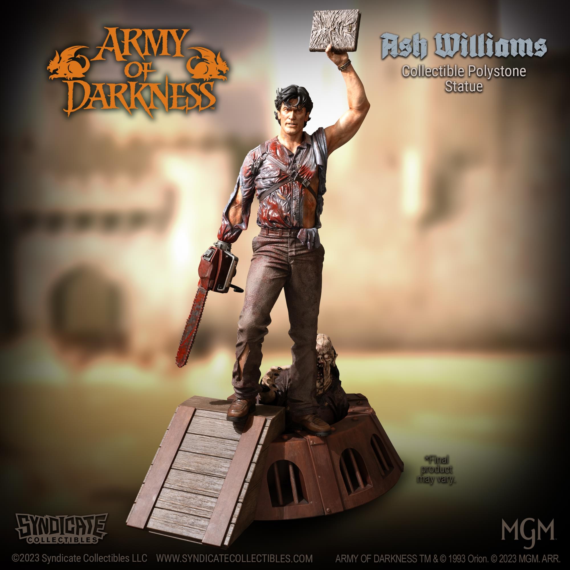 Army Of Darkness Ash Williams 1:4 Premium Polystone Statue | Apex Exclusive