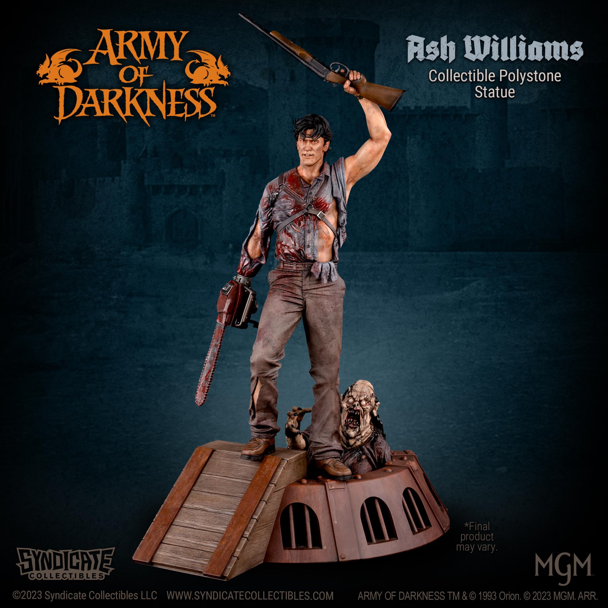 Army Of Darkness Ash Williams 1:4 Premium Polystone Statue | Apex Exclusive