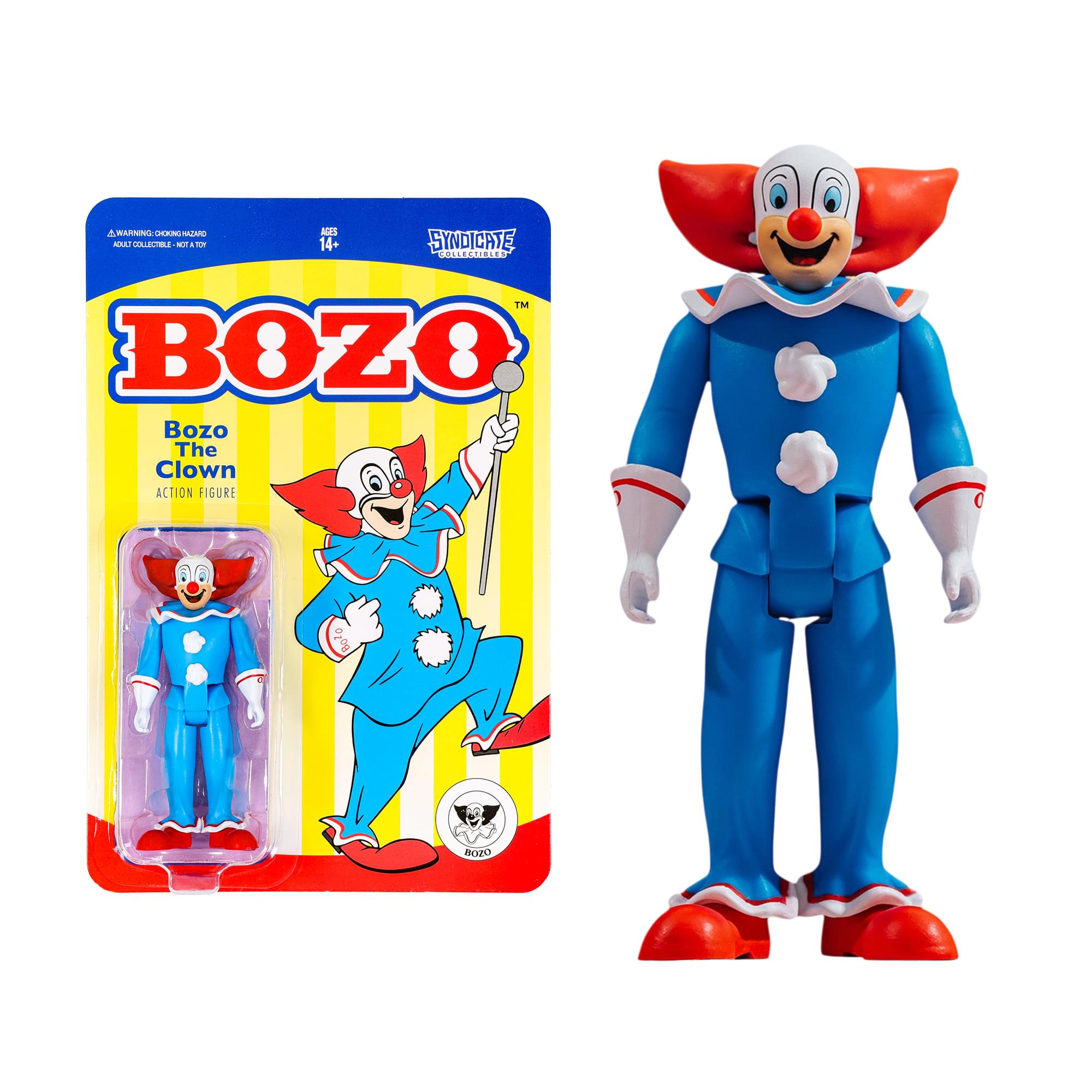 Bozo The Clown 3.75-Inch Retro Action Figure