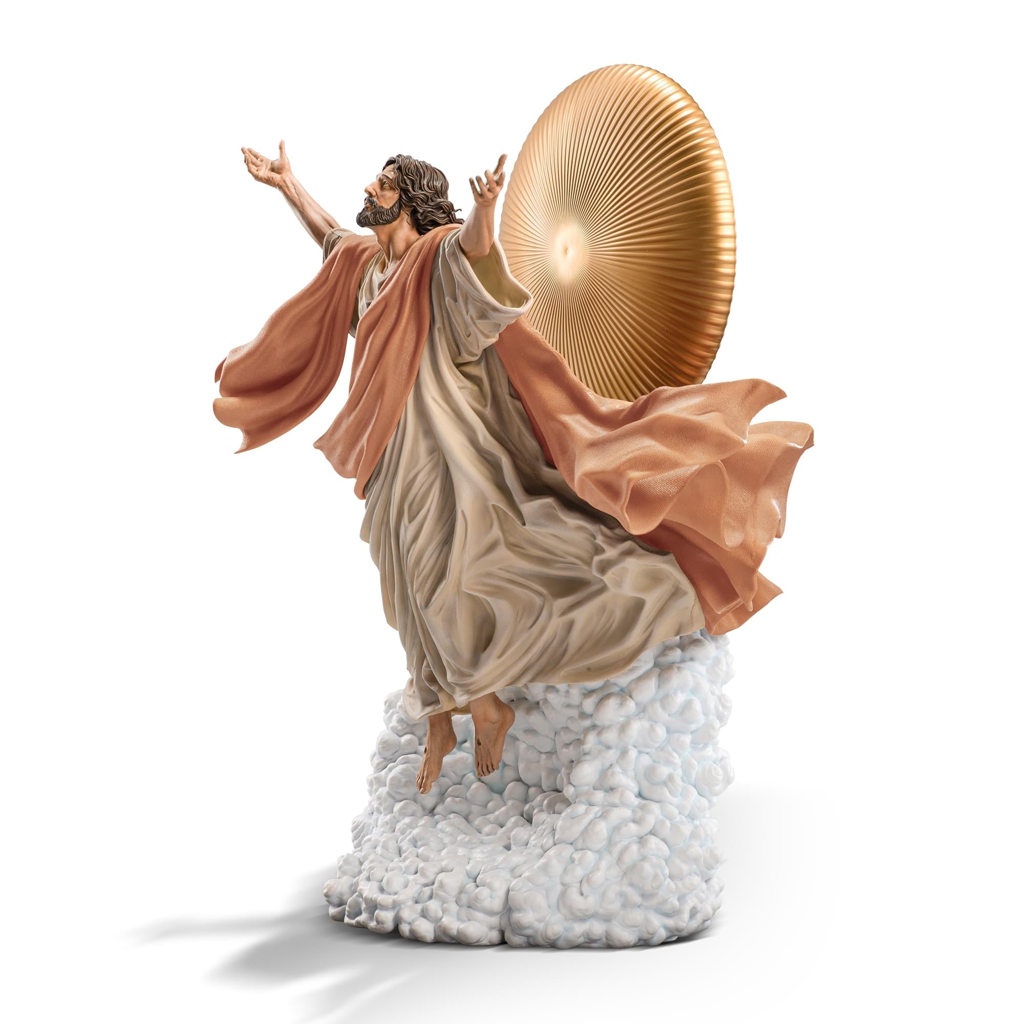 Ascension of Jesus Christ 27-Inch Premium Statue | 1:4 Scale Tan Robe Edition
