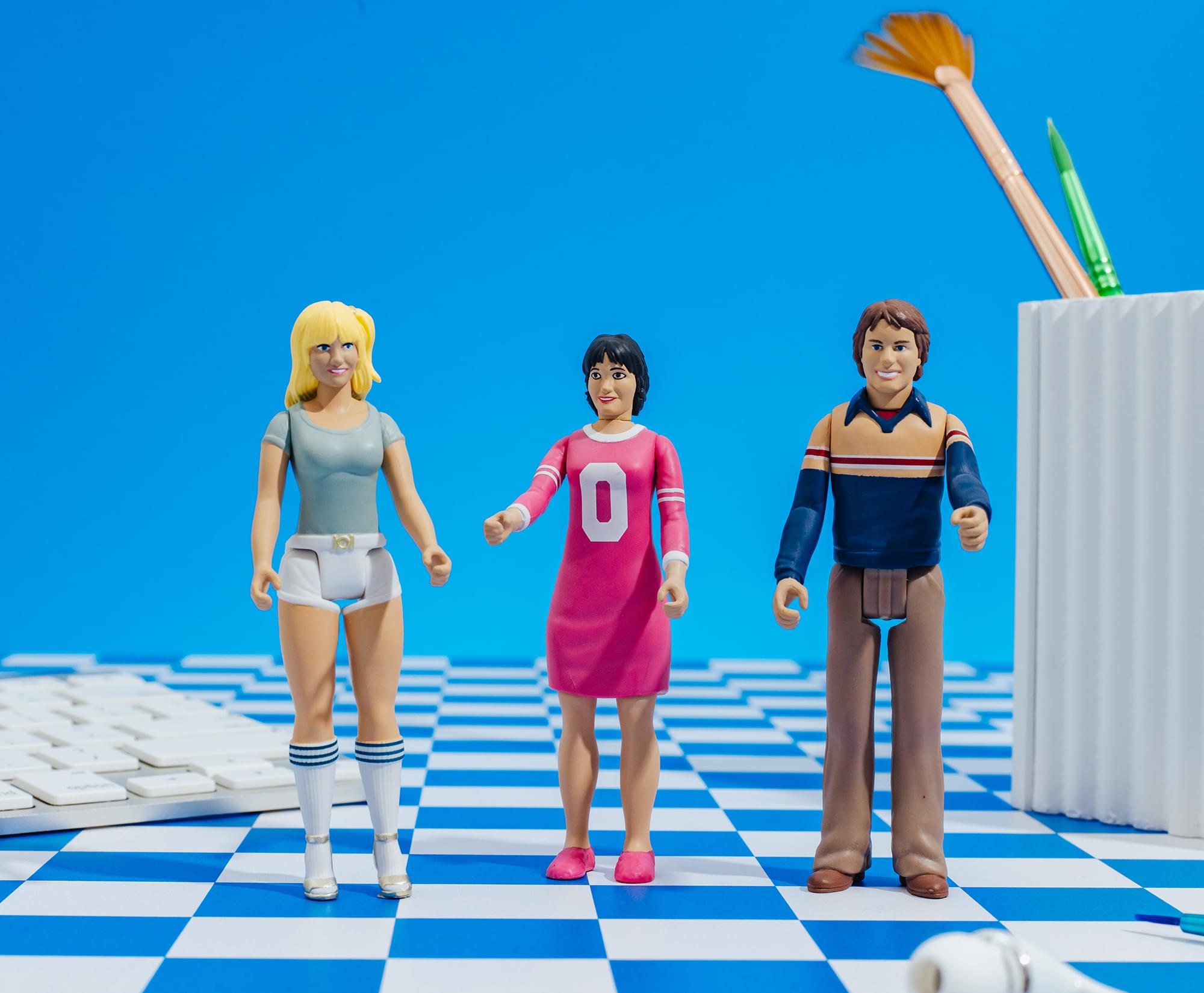 Three's Company 3.75-Inch Retro Action Figure Box Set